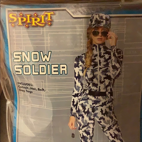 Snow soldier Halloween costume - Picture 1 of 2
